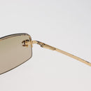 CHANEL Sunglasses metal Gold Tone CC Auth yk20428M-14