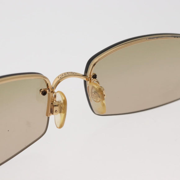 CHANEL Sunglasses metal Gold Tone CC Auth yk20428M