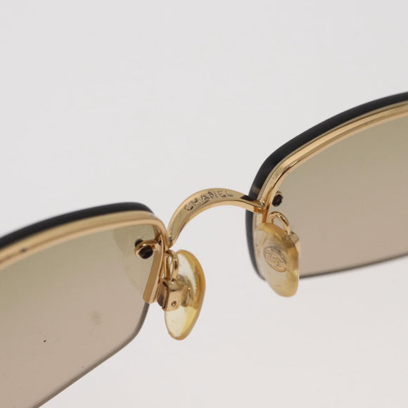CHANEL Sunglasses metal Gold Tone CC Auth yk20428M