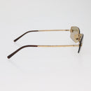 CHANEL Sunglasses metal Gold Tone CC Auth yk20428M-7