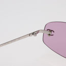 CHANEL Sunglasses metal Pink CC Auth yk20430M-10