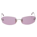 CHANEL Sunglasses metal Pink CC Auth yk20430M-13