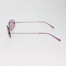 CHANEL Sunglasses metal Pink CC Auth yk20430M-7