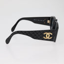 CHANEL Sunglasses plastic Black CC Auth yk20431-6