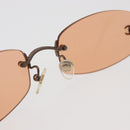 CHANEL Sunglasses metal Orange CC Auth yk20432M-15