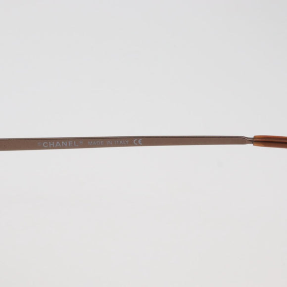 CHANEL Sunglasses metal Orange CC Auth yk20432M