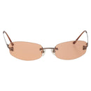 CHANEL Sunglasses metal Orange CC Auth yk20432M-13