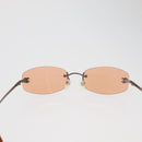 CHANEL Sunglasses metal Orange CC Auth yk20432M-2