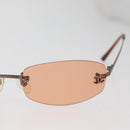CHANEL Sunglasses metal Orange CC Auth yk20432M-4