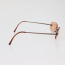 CHANEL Sunglasses metal Orange CC Auth yk20432M-6