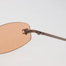 CHANEL Sunglasses metal Orange CC Auth yk20432M-8
