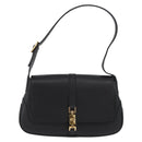 GUCCI Jackie Shoulder Bag Leather Black Gold 001 3824 Auth yk20433-2
