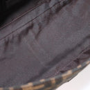 FENDI Zucca Canvas Mamma Baguette Shoulder Bag Black Brown Auth yk20437SAM-19