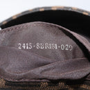 FENDI Zucca Canvas Mamma Baguette Shoulder Bag Black Brown Auth yk20437SAM-23