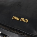 Miu Miu Handtas Leer 2-weg Zwart Goud Auth yk20440SAM-16