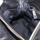 Miu Miu Handtas Leer 2-weg Zwart Goud Auth yk20440SAM-21