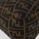 FENDI Zucca Canvas Mamma Baguette Umhängetasche Schwarz Braun Auth yk20443SAM-16