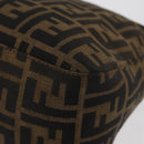 FENDI Zucca Canvas Mamma Baguette Umhängetasche Schwarz Braun Auth yk20443SAM-17