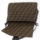 FENDI Zucca Canvas Mamma Baguette Umhängetasche Schwarz Braun Auth yk20443SAM-20