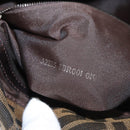 FENDI Zucca Canvas Mamma Baguette Umhängetasche Schwarz Braun Auth yk20443SAM-11
