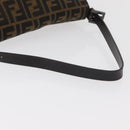 FENDI Zucca Canvas Mamma Baguette Umhängetasche Schwarz Braun Auth yk20443SAM-7