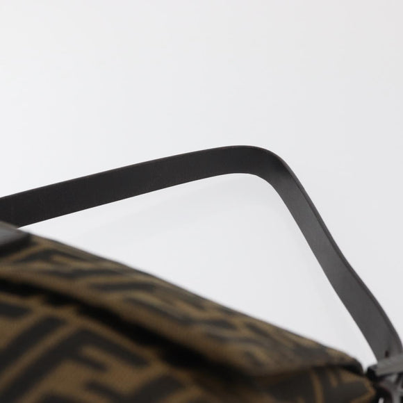 FENDI Zucca Canvas Mamma Baguette Umhängetasche Schwarz Braun Auth yk20443SAM