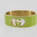 GUCCI Cuffs Bracelet metal S Green Auth yk20445M-6