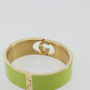 GUCCI Cuffs Bracelet metal S Green Auth yk20445M-7