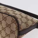 GUCCI GG Canvas Sherry Line Hand Bag Beige Gold 141809 Auth yk20448SAV-15