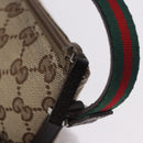 GUCCI GG Canvas Sherry Line Hand Bag Beige Gold 141809 Auth yk20448SAV-9