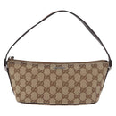 GUCCI GG Canvas Sherry Line Hand Bag Beige Gold 141809 Auth yk20448SAV-13