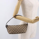 GUCCI GG Canvas Sherry Line Hand Bag Beige Gold 141809 Auth yk20448SAV-22