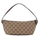 GUCCI GG Canvas Sherry Line Hand Bag Beige Gold 141809 Auth yk20448SAV-2