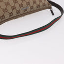 GUCCI GG Canvas Sherry Line Hand Bag Beige Gold 141809 Auth yk20448SAV-7
