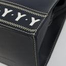 SAINT LAURENT Handtasche Leder 2-Wege Marine Gold Auth yk20450A-10