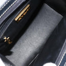 SAINT LAURENT Handtasche Leder 2-Wege Marine Gold Auth yk20450A-18