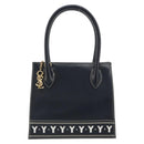 SAINT LAURENT Handtasche Leder 2-Wege Marine Gold Auth yk20450A-2