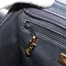 SAINT LAURENT Handtasche Leder 2-Wege Marine Gold Auth yk20450A-21