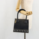 SAINT LAURENT Handtasche Leder 2-Wege Marine Gold Auth yk20450A-23
