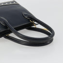 SAINT LAURENT Handtasche Leder 2-Wege Marine Gold Auth yk20450A-7