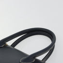 SAINT LAURENT Handtasche Leder 2-Wege Marine Gold Auth yk20450A-8