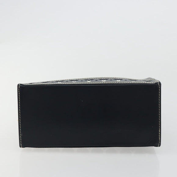 SAINT LAURENT Handtasche Leder 2-Wege Marine Gold Auth yk20450A