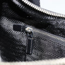 PRADA Shoulder Bag Nylon Black Silver Auth yk20451SAM-22
