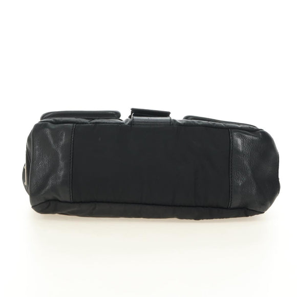 PRADA Shoulder Bag Nylon Black Silver Auth yk20454SAV