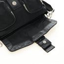 PRADA Shoulder Bag Nylon Black Silver Auth yk20454SAV-20