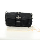 PRADA Shoulder Bag Nylon Black Silver Auth yk20454SAV-12
