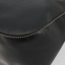 PRADA Umhängetasche Kette Leder Schwarz Gold Auth yk20455A-10