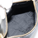 PRADA Umhängetasche Kette Leder Schwarz Gold Auth yk20455A-17