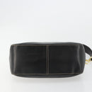 PRADA Umhängetasche Kette Leder Schwarz Gold Auth yk20455A-9