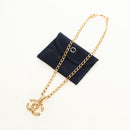 CHANEL COCO Mark Necklace metal Gold Tone CC Auth yk20459M-12